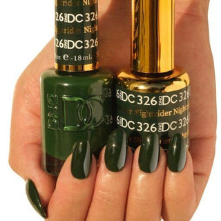  DND DC Gel Nail Polish Duo - 326 Green Colors - Nightrider by DND DC sold by DTK Nail Supply