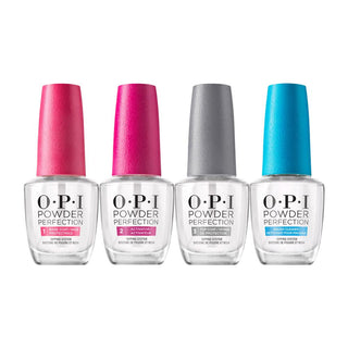  OPI Powder Perfection 4 Steps: Base, Activator, Top, Brush Cleaner - Dipping Essentials Bundle 0.5 oz by OPI sold by DTK Nail Supply