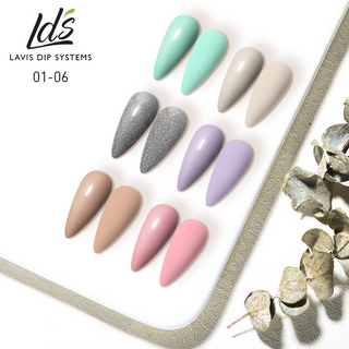 LDS Healthy Nail Lacquer Set (6 colors): 001 to 006 by LDS sold by DTK Nail Supply