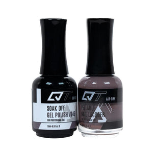  QT 045 - QT Gel Polish & Matching Nail Lacquer Duo Set - 0.5oz by QT sold by DTK Nail Supply