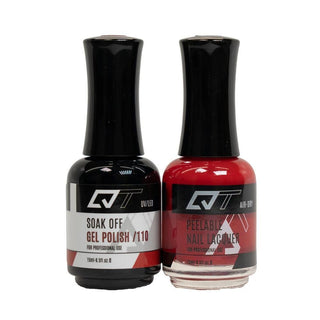 QT 110 - QT Gel Polish & Matching Nail Lacquer Duo Set - 0.5oz by QT sold by DTK Nail Supply