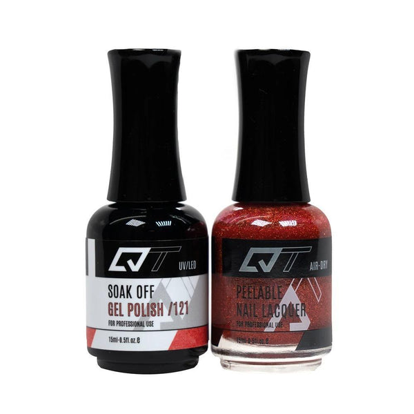  QT 121 - QT Gel Polish & Matching Nail Lacquer Duo Set - 0.5oz by QT sold by DTK Nail Supply