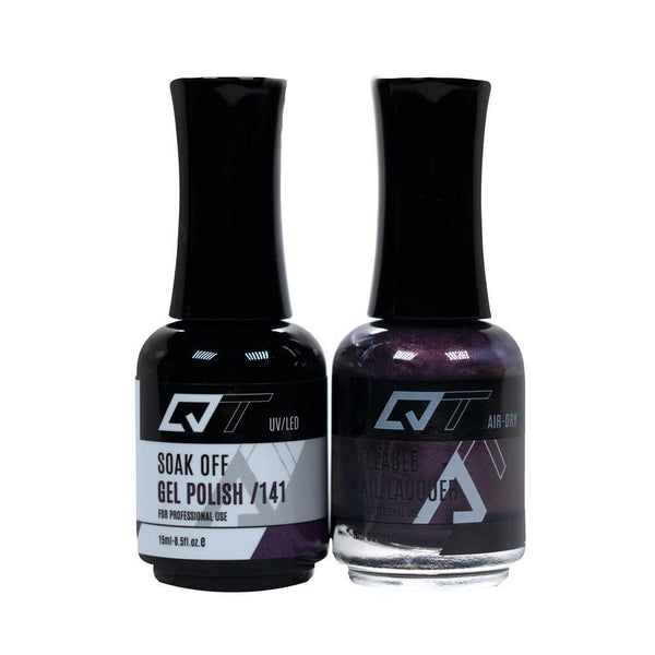  QT 141 - QT Gel Polish & Matching Nail Lacquer Duo Set - 0.5oz by QT sold by DTK Nail Supply