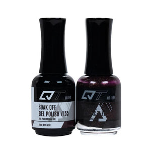  QT 155 - QT Gel Polish & Matching Nail Lacquer Duo Set - 0.5oz by QT sold by DTK Nail Supply