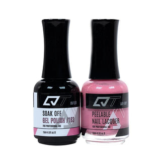  QT 163 - QT Gel Polish & Matching Nail Lacquer Duo Set - 0.5oz by QT sold by DTK Nail Supply