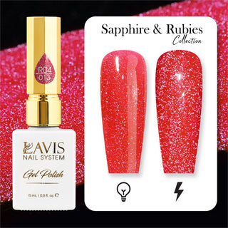 LAVIS Reflective R05 - 34 - Gel Polish 0.5 oz - Glow With The Flow Reflective Collection