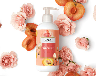 CND "SCENTSATIONS" Hand Washes - Rose & Peach
