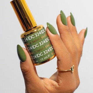  DND DC Gel Nail Polish Duo - 324 Green Colors - Safari by DND DC sold by DTK Nail Supply