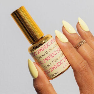  DND DC Gel Nail Polish Duo - 290 Yellow Colors - U Shine, I Shine by DND DC sold by DTK Nail Supply