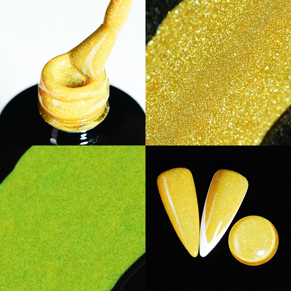 12 pcs set beauty golden Fake Nails with Glue free combo pack of 2