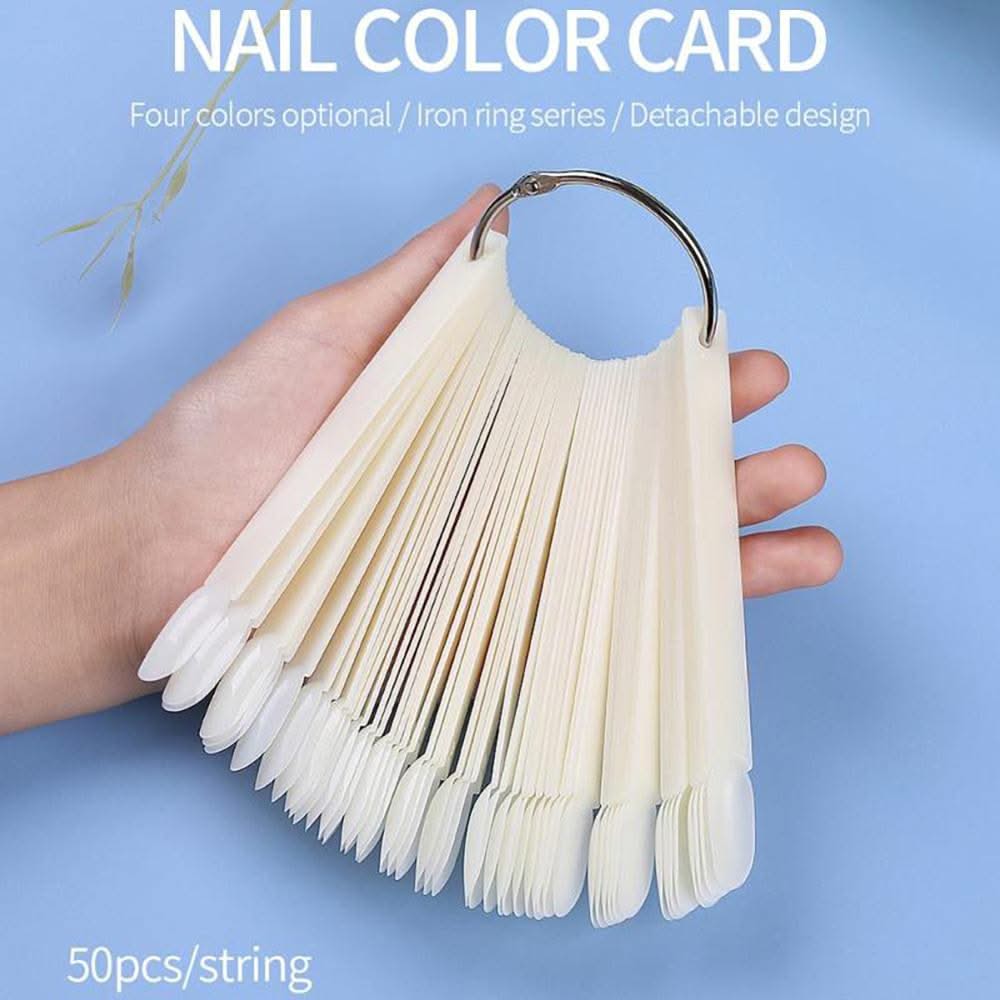 DND Round Natural Tips (50 pcs) by DND - Daisy Nail Designs sold by DTK Nail Supply