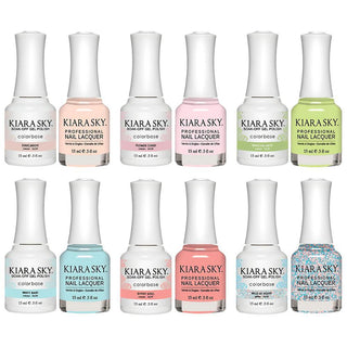  Kiara Sky Wild & Free Spring Gel Lacquer Collection (06 Colors): 633, 634, 635, 636, 637, 638 by Kiara Sky sold by DTK Nail Supply