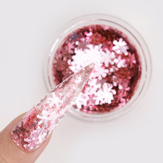  LDS Snowflake Glitter Nail Art - 0.5oz SF05 Girl Talk by LDS sold by DTK Nail Supply