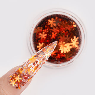  LDS Snowflake Glitter Nail Art - 0.5oz SF06 Cinnamon by LDS sold by DTK Nail Supply