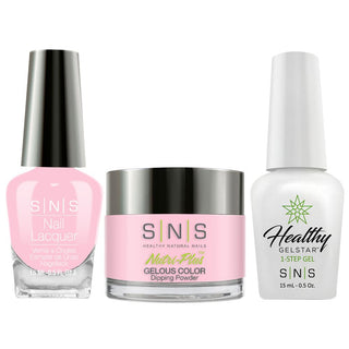  SNS 3 in 1 - SG21 Rosy Pink Sapphire - Dip, Gel & Lacquer Matching by SNS sold by DTK Nail Supply