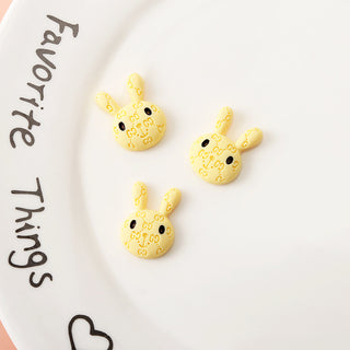 #467 Yellow #465-472 2PCS G Bunny Charm by Nail Charm sold by DTK Nail Supply