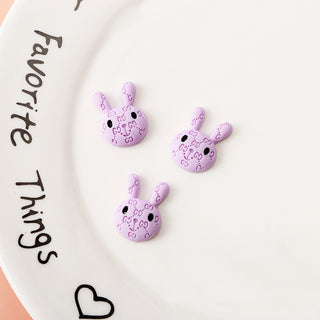 #471 Purple #465-472 2PCS G Bunny Charm by Nail Charm sold by DTK Nail Supply