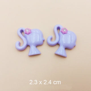 # 509 Purple #505-509 2PCS Barbie Head Charm by Nail Charm sold by DTK Nail Supply