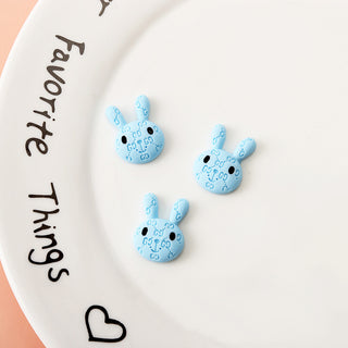 #470 Blue #465-472 2PCS G Bunny Charm by Nail Charm sold by DTK Nail Supply