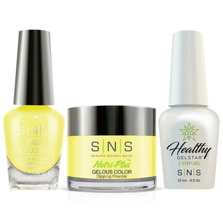  SNS 3 in 1 - BD01 - Fashionista Yellow - Dip, Gel & Lacquer Matching by SNS sold by DTK Nail Supply
