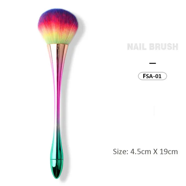  Soft Nail Dusting Brush - Green by OTHER sold by DTK Nail Supply
