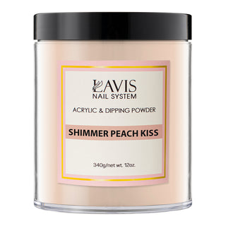  LAVIS - Shimmer Peach Kiss - 12 oz by LAVIS NAILS sold by DTK Nail Supply