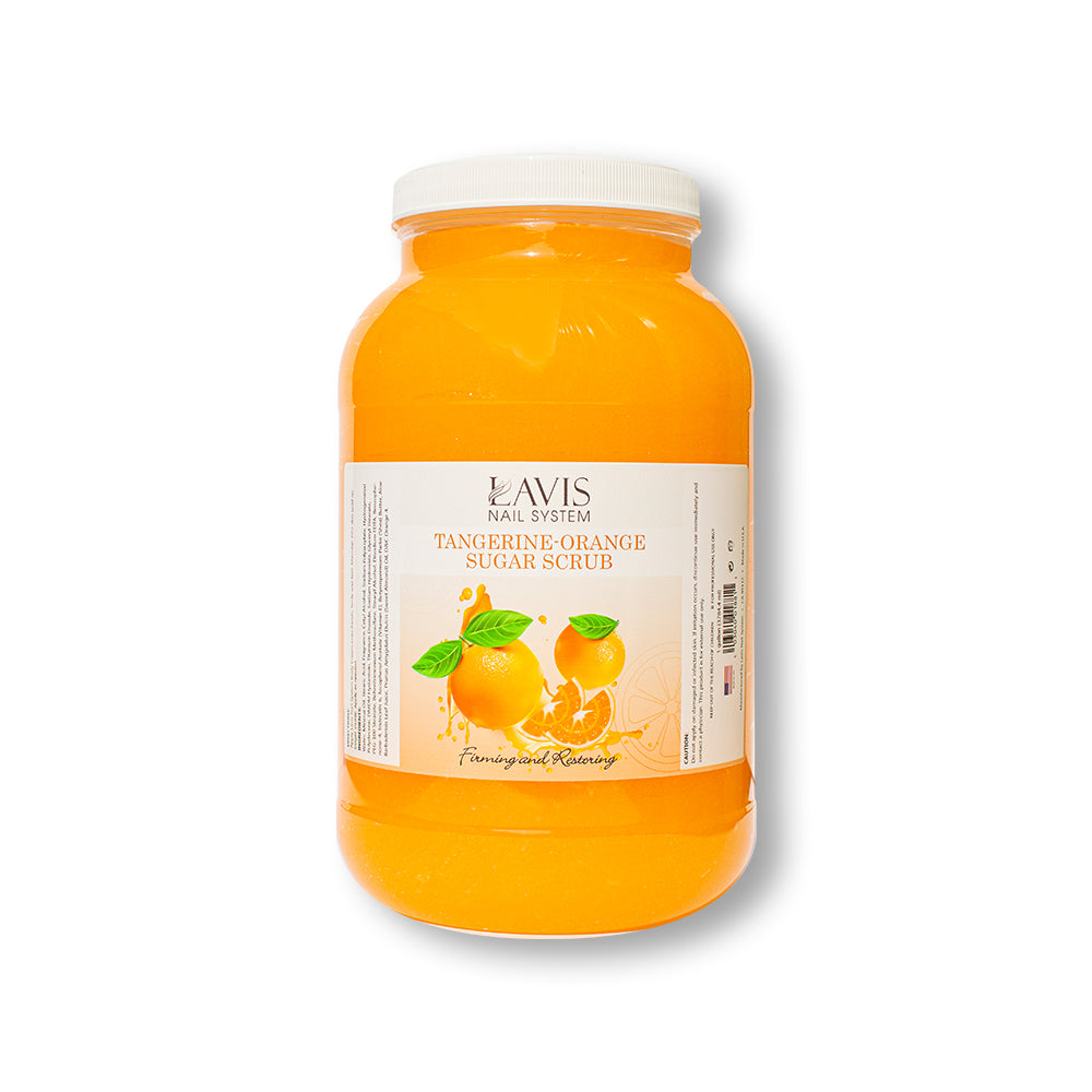  LAVIS - Tangerine Orange - Sugar Scrub for Pedicure - 1Gallon by LAVIS NAILS sold by DTK Nail Supply