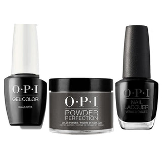  OPI 3 in 1 - T02 Black Onyx - Dip, Gel & Lacquer Matching by OPI sold by DTK Nail Supply