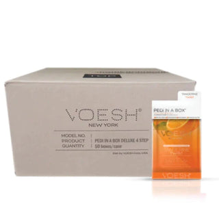  VOESH - CASE OF 50 Pedi a Box (4 Step) - TANGERINE by VOESH sold by DTK Nail Supply