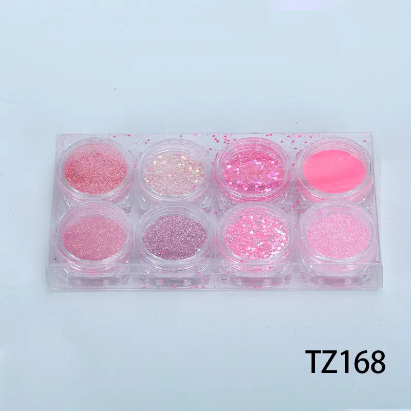  Mixed Size Nail Art Glitter & Sequins - TZ168 - Neon Pink(S) by OTHER sold by DTK Nail Supply