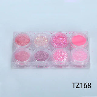  Mixed Size Nail Art Glitter & Sequins - TZ168 - Neon Pink(S) by OTHER sold by DTK Nail Supply