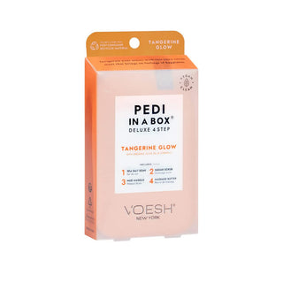  VOESH Pedicure in Box 4 Step Kit - Tangerine Glow by VOESH sold by DTK Nail Supply