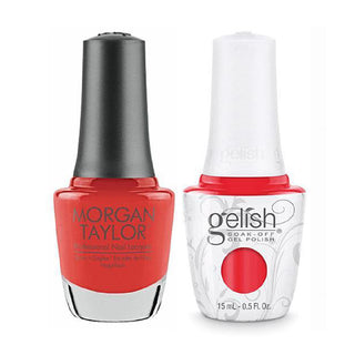  Gelish GE 821 - Tiger Blossom - Gelish & Morgan Taylor Combo 0.5 oz by Gelish sold by DTK Nail Supply