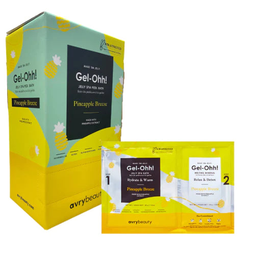  AVRY BEAUTY - CASE OF 30 - Gel-Ohh! Jelly Spa Bath - PINEAPPLE BREEZE by AVRY BEAUTY sold by DTK Nail Supply