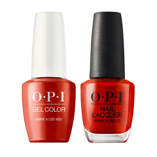  OPI Gel Nail Polish Duo - V30 Gimme A Lido Kiss - Red Colors by OPI sold by DTK Nail Supply