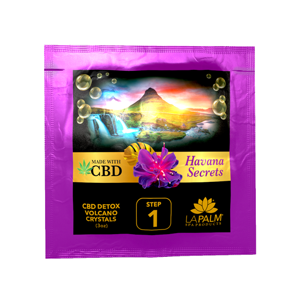  Volcano Spa Havana Secrets Pedicure Kit - Pedicure Spa Kit CBD (10 step) by La Palm sold by DTK Nail Supply