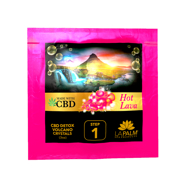  Volcano Spa Hot Lava Pedicure Kit - Pedicure Spa Kit CBD (10 step) by La Palm sold by DTK Nail Supply