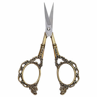  Vintage plum blossom scissors classic design sewing scissors - Gold by OTHER sold by DTK Nail Supply