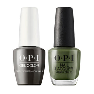  OPI Gel Nail Polish Duo - W55 Suzi - The First Lady of Nails - Green Colors by OPI sold by DTK Nail Supply