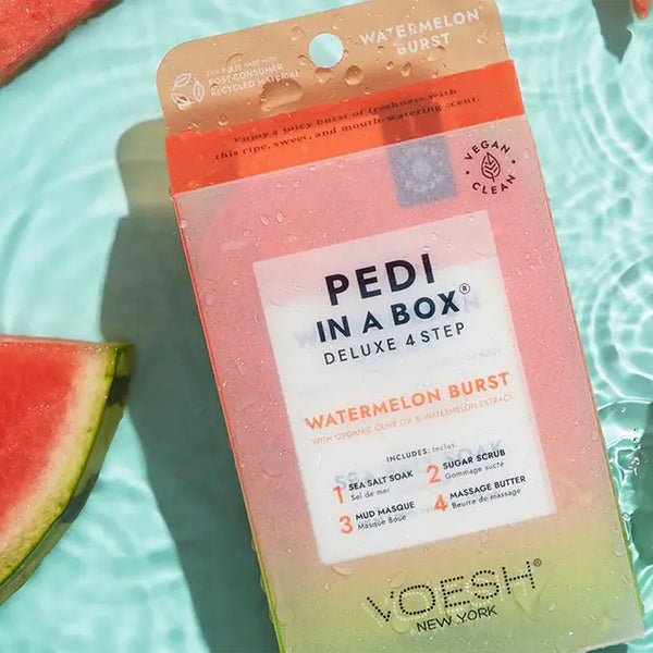  VOESH Pedicure in Box 4 Step Kit - Watermelon Burst by VOESH sold by DTK Nail Supply