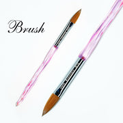 Acrylic Brush Crystal Handle 18 - DTK Nail Supply