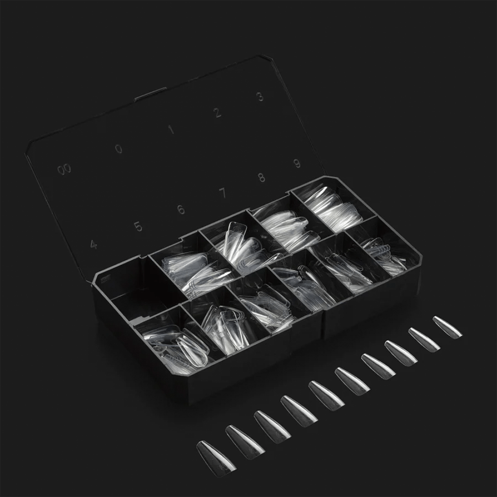 APRES - Gel - X™ Natural Coffin Long Box of Tips - DTK Nail Supply