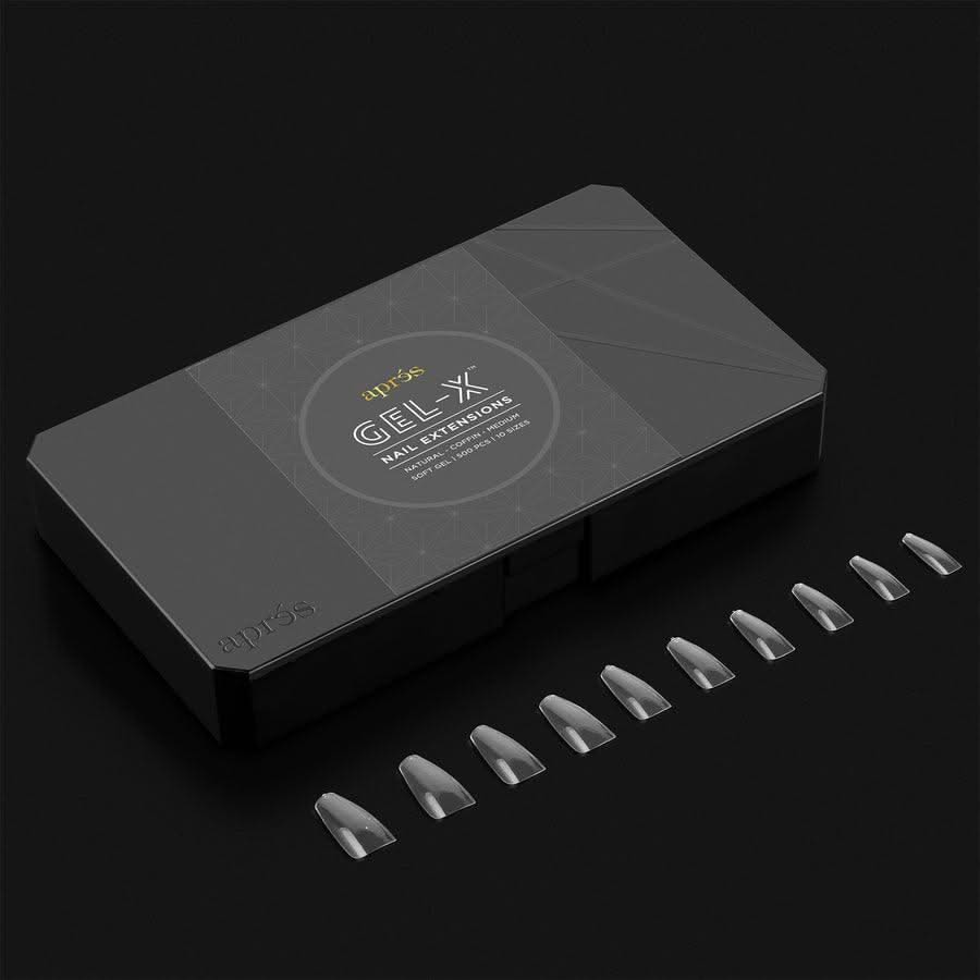 APRES - Gel - X™ Natural Coffin Medium Box of Tips - DTK Nail Supply