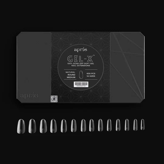 APRES - Gel - X™ Natural Round Medium Box of Tips - DTK Nail Supply