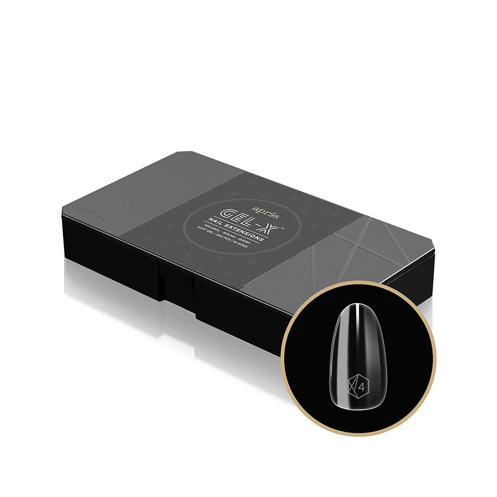 APRES - Gel - X™ Natural Round Short Box of Tips - DTK Nail Supply