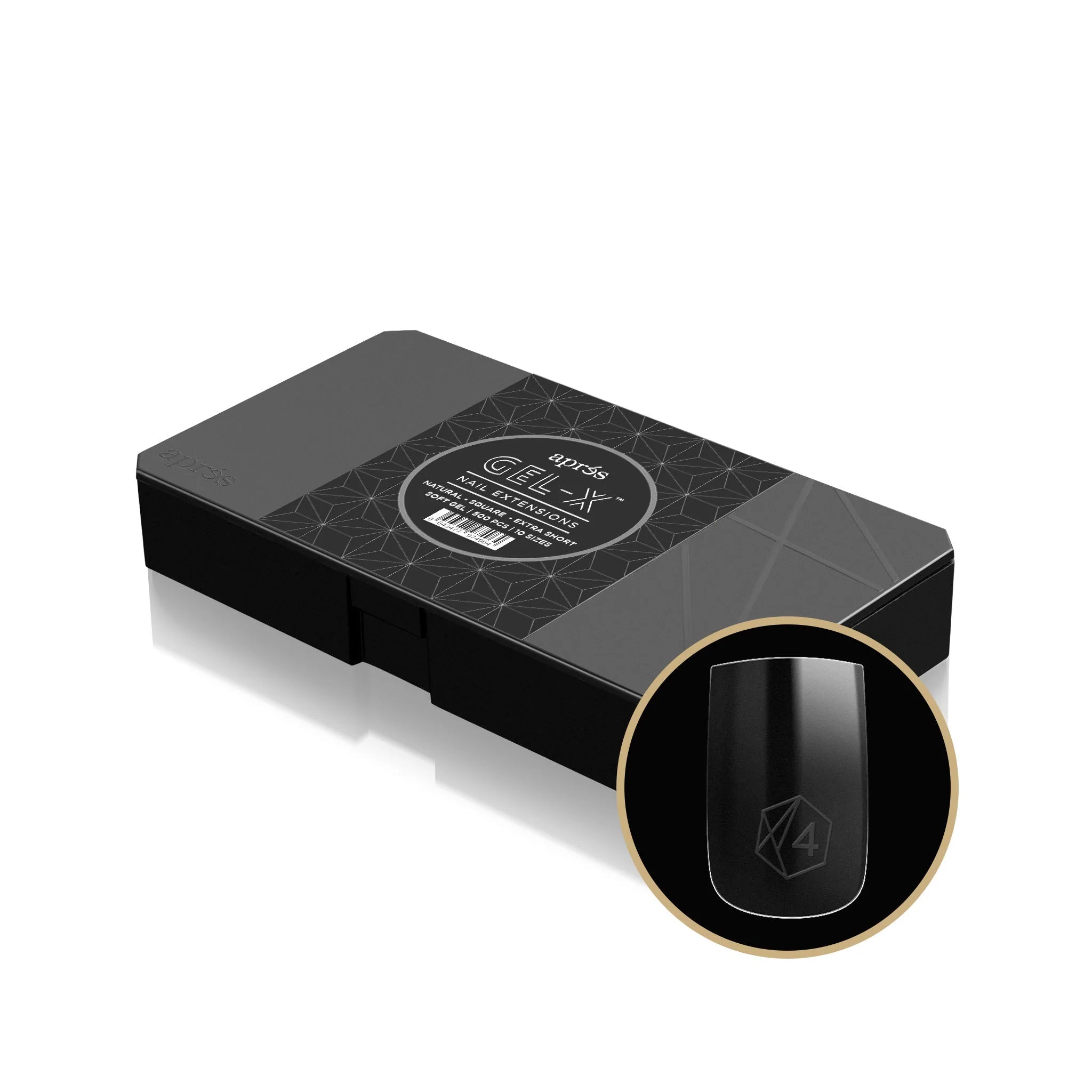 APRES - Gel - X™ Natural Square Extra Short Box Of Tips - DTK Nail Supply