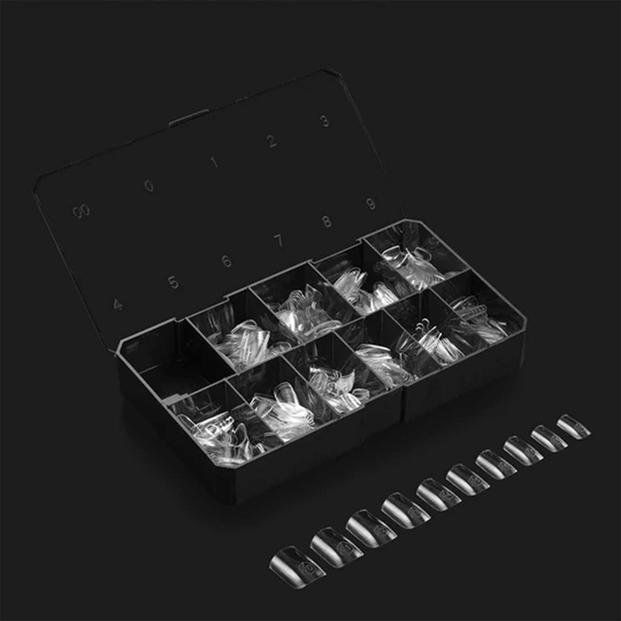 APRES - Gel - X™ Natural Square Extra Short Box Of Tips - DTK Nail Supply