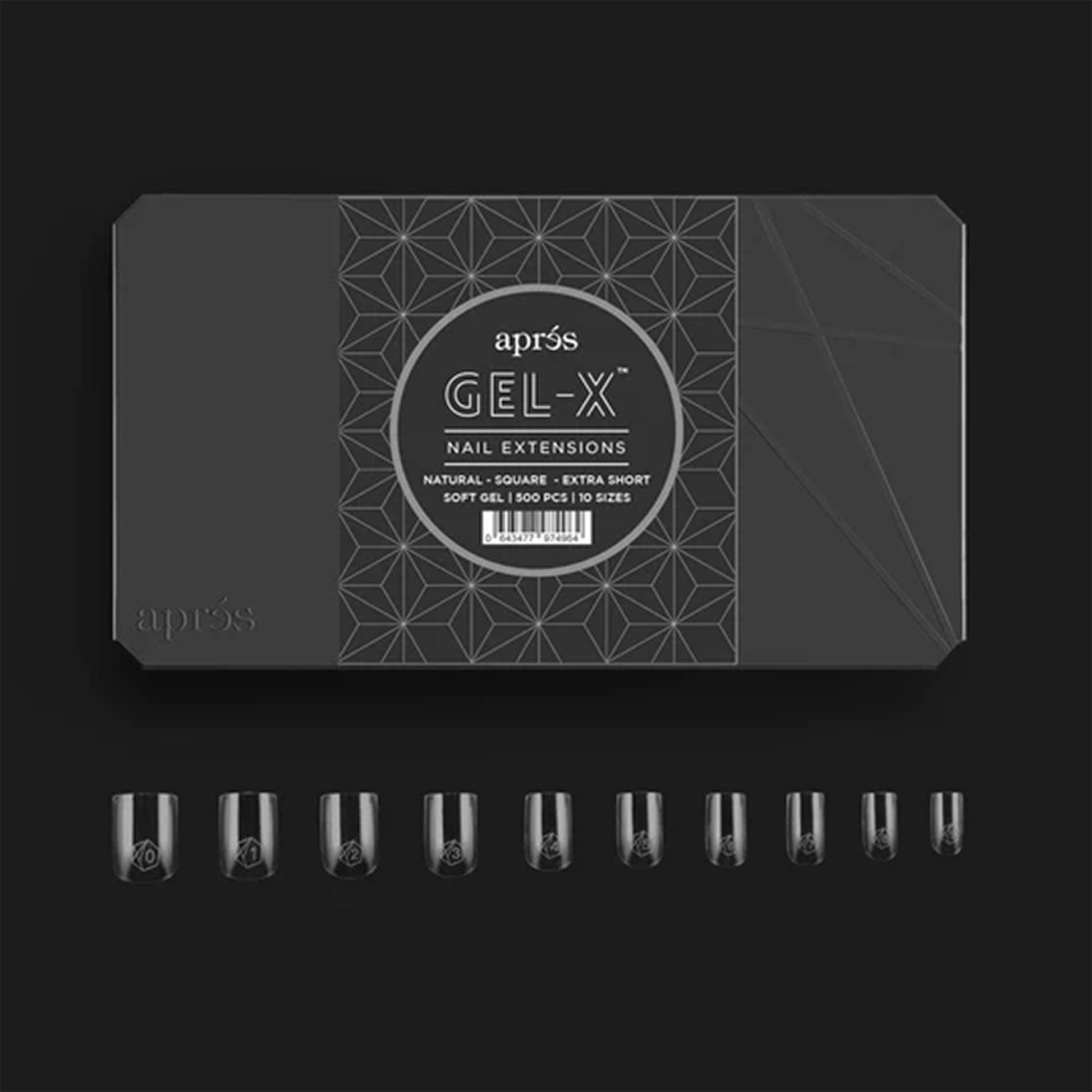APRES - Gel - X™ Natural Square Extra Short Box Of Tips - DTK Nail Supply