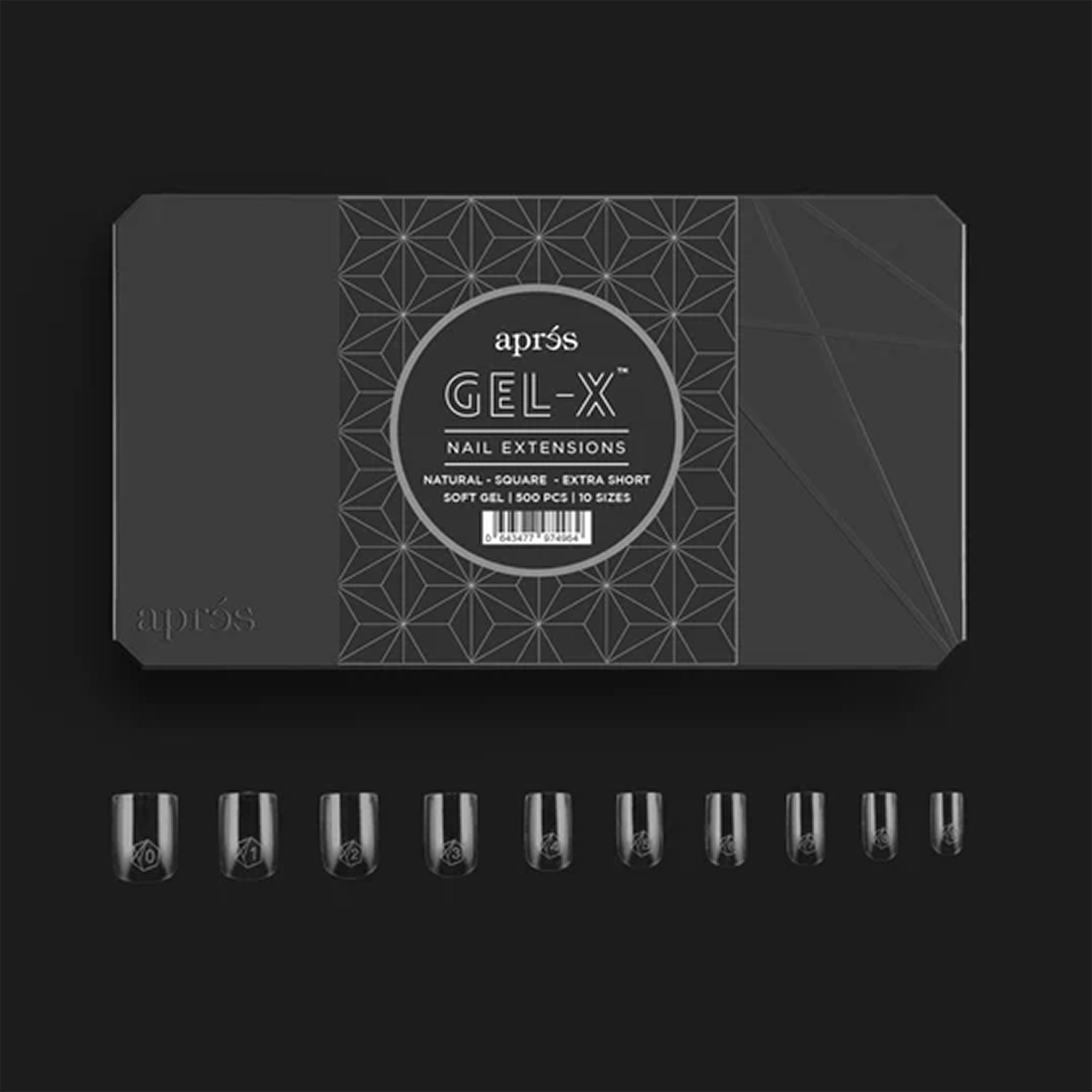 APRES - Gel - X™ Natural Square Extra Short Box Of Tips - DTK Nail Supply