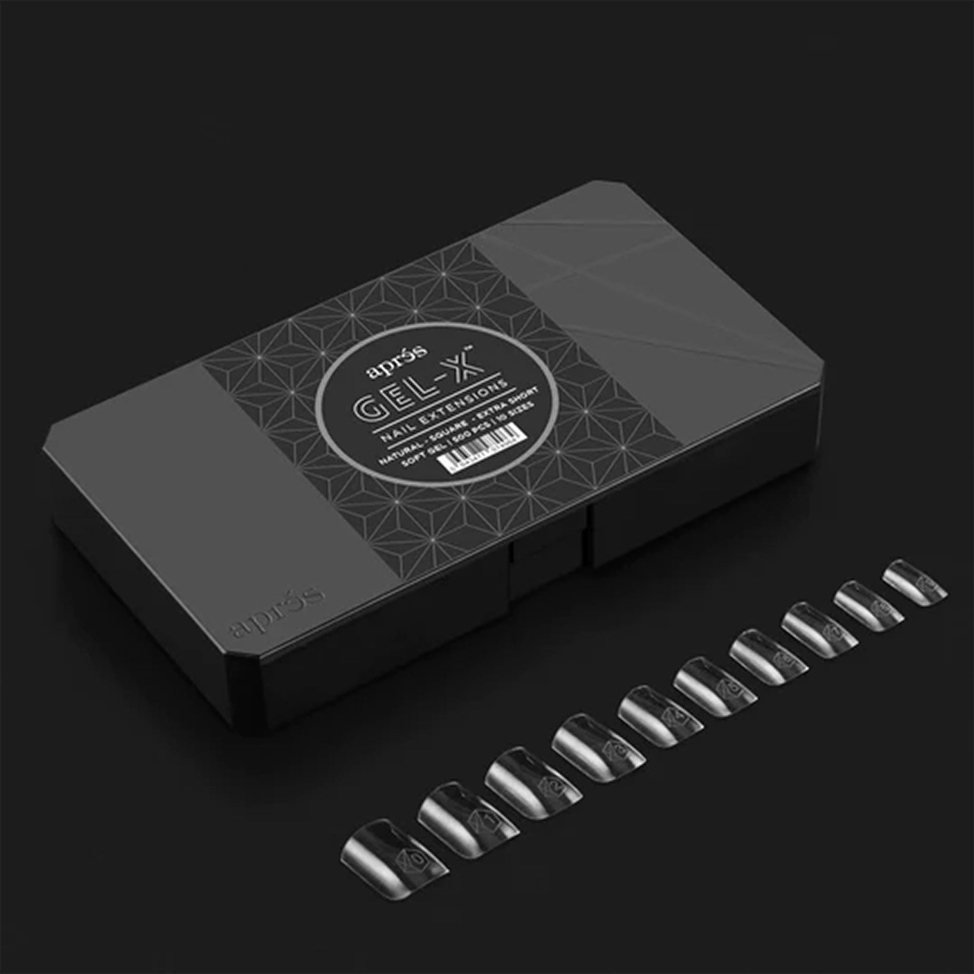 APRES - Gel - X™ Natural Square Extra Short Box Of Tips - DTK Nail Supply